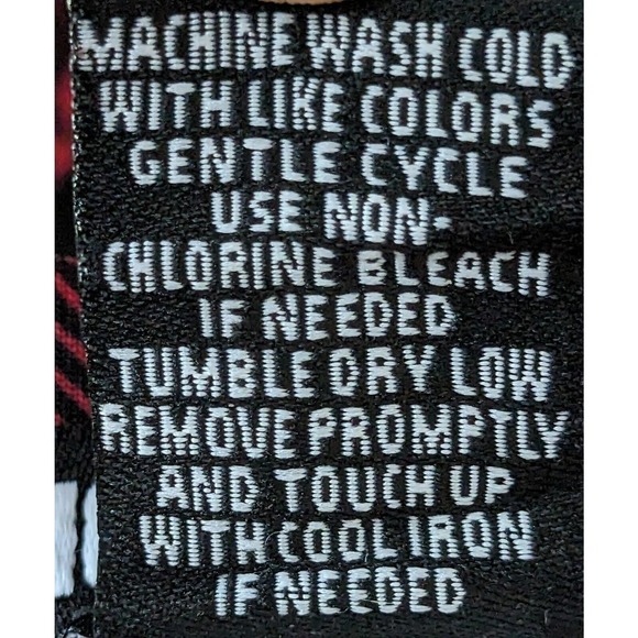 Hot Topic Skirt Womens M Red Black Plaid O-Ring Front Zip Skater Mini Goth Y2K - Picture 4 of 5